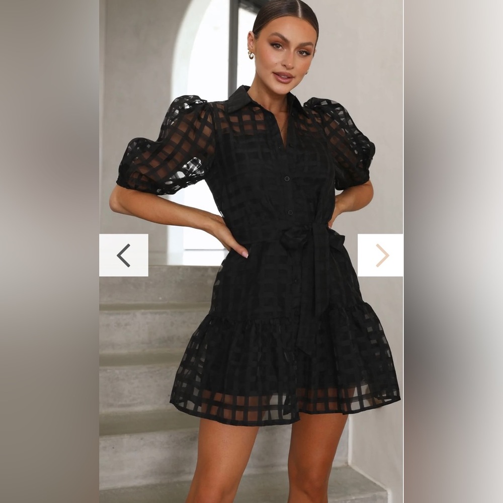 Billy J Mini Dress - Black - Picture 2 of 3